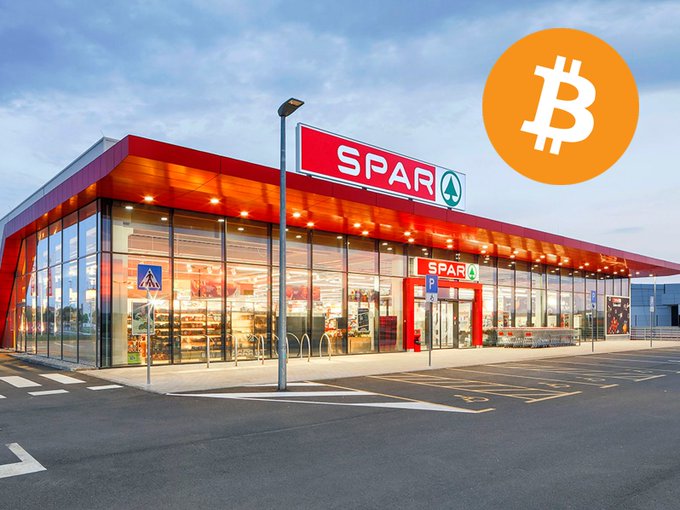 Spar store accepting crypto